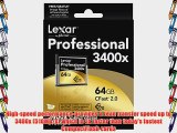 Lexar Professional 3400x 64GB CFast 2.0 Card (Up to 510MB/s Read) w/Image Rescue 5 Software