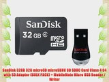 SanDisk 32GB 32G microSD microSDHC SD SDHC Card Class 4 C4 with SD Adapter (BULK PACK)   MobileMate