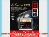 SanDisk Extreme PRO 32GB CompactFlash Memory Card UDMA 7 Speed Up To 160MB/s- SDCFXPS-032G-X46