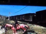 Red Dead Redemption : Fooling around with the train and stagecoach glitch