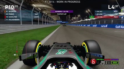F1 2014 Gameplay Bahrain 100% Race Lewis Hamilton