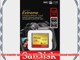 SanDisk Extreme 128GB CompactFlash Memory Card UDMA 7 Speed Up To 120MB/s- SDCFXS-128G-X46