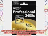 Lexar Professional 3400x 32GB CFast 2.0 Card (Up to 510MB/s Read) w/Image Rescue 5 Software
