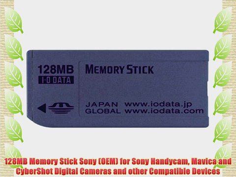 128MB Memory Stick Sony OEM for Sony Handycam Mavica and CyberShot Digital Cameras and other Compatible Devices 
