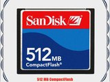 SanDisk 512 MB CompactFlash Card SDCFB-512-A10 (Retail Package)