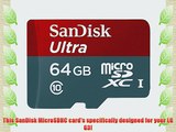 Professional Ultra SanDisk 64GB MicroSDXC LG G3 card is custom formatted for high speed lossless