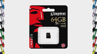 Kingston Digital 64GB microSDXC CL10 UHS-I 90R/45W Flash Memory Card (SDCA10/64GBSP)