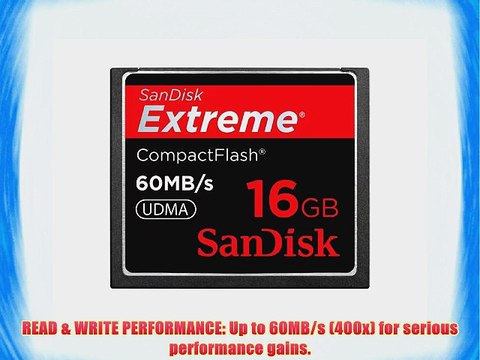 SanDisk Extreme - Flash memory card - 16 GB - 400x - CompactFlash