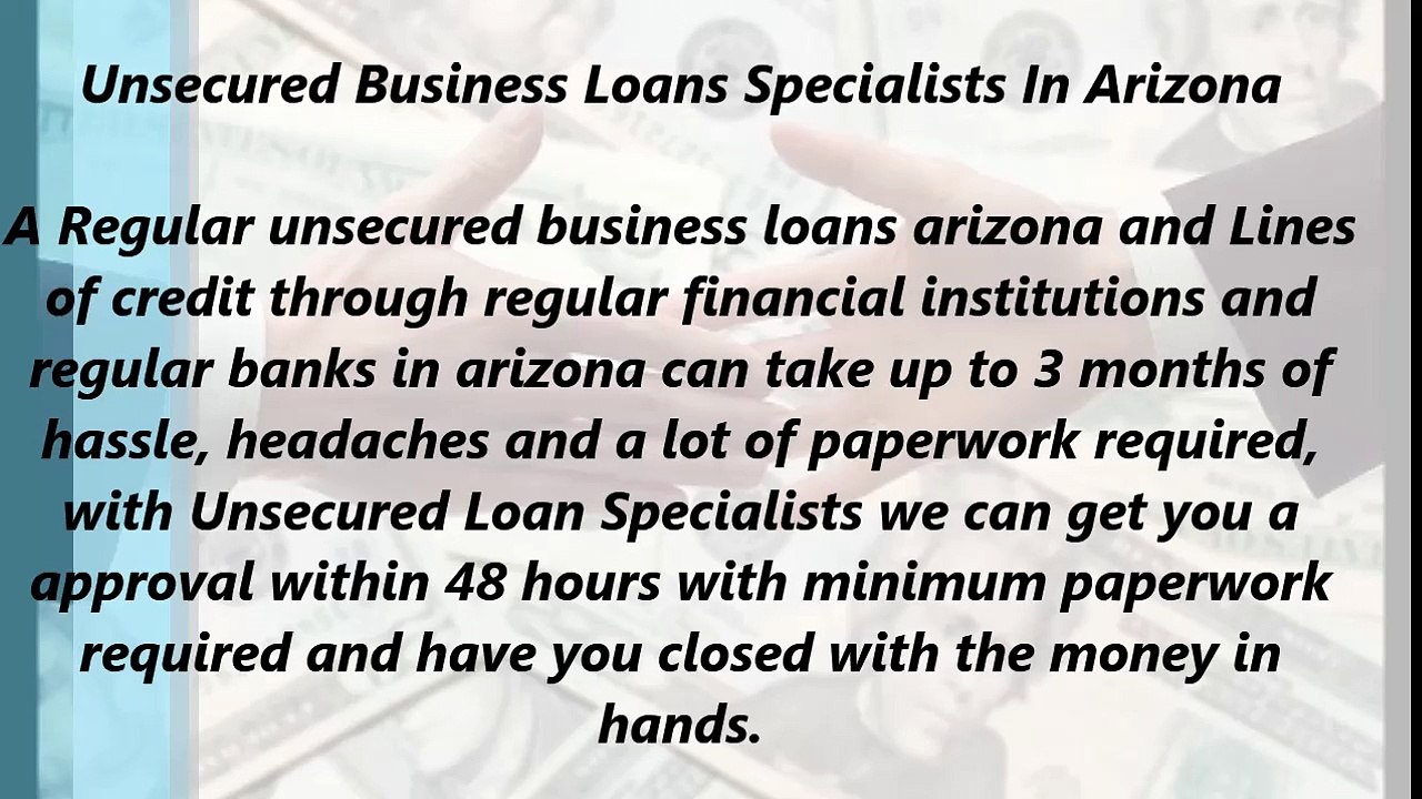 Unsecured Business Loans Specialists In Arizona (866.854.7904)