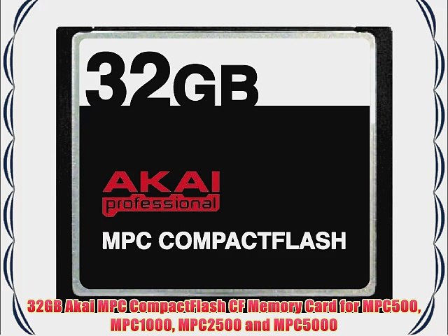 MPC1000 MPC2500 2GB Akai MPC CompactFlash CF Memory Card for MPC500 MPC5000 