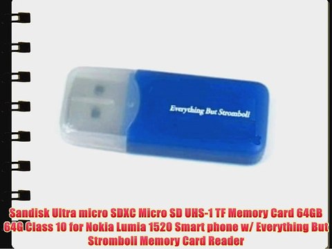 Sandisk Ultra micro SDXC Micro SD UHS-1 TF Memory Card 64GB 64G Class 10 for Nokia Lumia 1520
