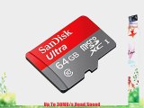 SanDisk Ultra 64GB MicroSDXC Class 10 UHS Memory Card Speed Up To 30MB/s With Adapter - SDSDQUA-064G-U46A