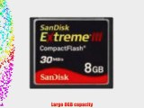 SanDisk 8 GB Extreme III CF Card SDCFX3-008G-A31  (Retail Package)