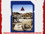 Kingston 8 GB Class 6 SDHC Flash Memory Card SD6/8GB