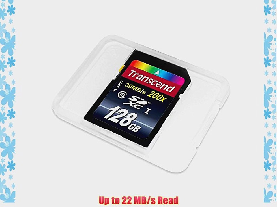 Transcend 128 GB Class 10 SDXC Flash Memory Card (TS128GSDXC10E)