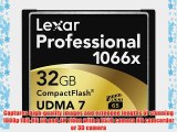 Lexar Professional 1066x 32GB CompactFlash card LCF32GCRBNA10662 - 2 Pack