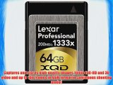 Lexar Professional 1333x 64GB XQD Card (Up to 200MB/s Read) w/Free Image Rescue 5 Software