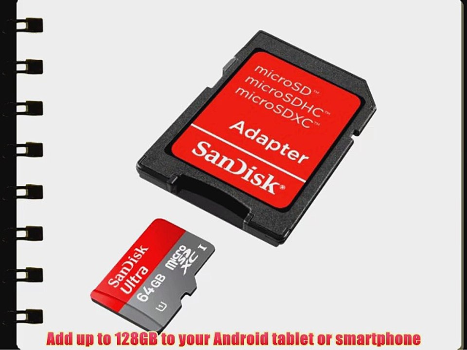 SanDisk 64GB Mobile Ultra MicroSDXC Class 10 Memory Card with SD Adapter - Retail Packaging