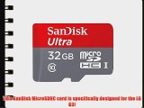 Professional Ultra SanDisk 32GB MicroSDHC LG G3 card is custom formatted for high speed lossless