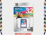 Silicon Power 32 GB SDHC Class 6 Flash Memory Card SP032GBSDH006V10