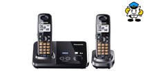 Panasonic KX-TG9322T 2-Line DECT 6.0 Cordless Phone Metallic Black 2 Handsets