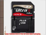 SanDisk 1GB Ultra II Plus SD Card Secure Digital Flash Memory 9MB/s SDSDPH-001G - Bulk Packaging
