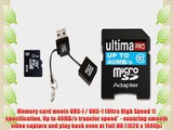 Memzi 64GB Class 10 40MB/s Ultima Pro Micro SDXC Memory Card with SD Adapter and Micro USB