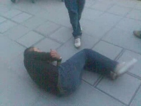 Chute de carl en monocycle