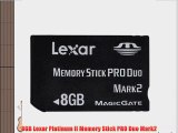 8GB Lexar Platinum II Memory Stick PRO Duo Mark2