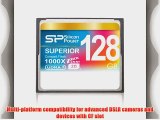 Silicon Power 128GB Hi Speed 1000x Compact Flash Card (SP128GBCFC1K0V10)