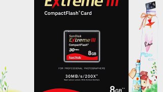 SanDisk SDCFX3-008G-A31 8GB Extreme III CF Card