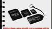 Kingston Mobility Kit - 4 GB microSDHC Flash Memory Card with SD and miniSD Adapters   USB