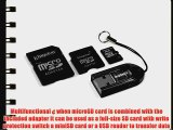 Kingston Mobility Kit - 4 GB microSDHC Flash Memory Card with SD and miniSD Adapters   USB