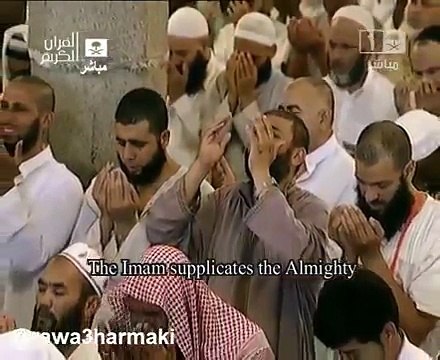 الشيخ بندر بليلة يبكي المصلين في دعاء مؤثر مبكي صلاة القيام والتهجد بالحرم المكي ليلة 26 رمضان 1434