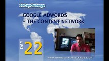 30DC Day 22 - The Adwords Content Network