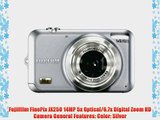 Fuji FinePix JX250 14MP 5x Optical/6.7x Digital Zoom HD Camera (Silver)