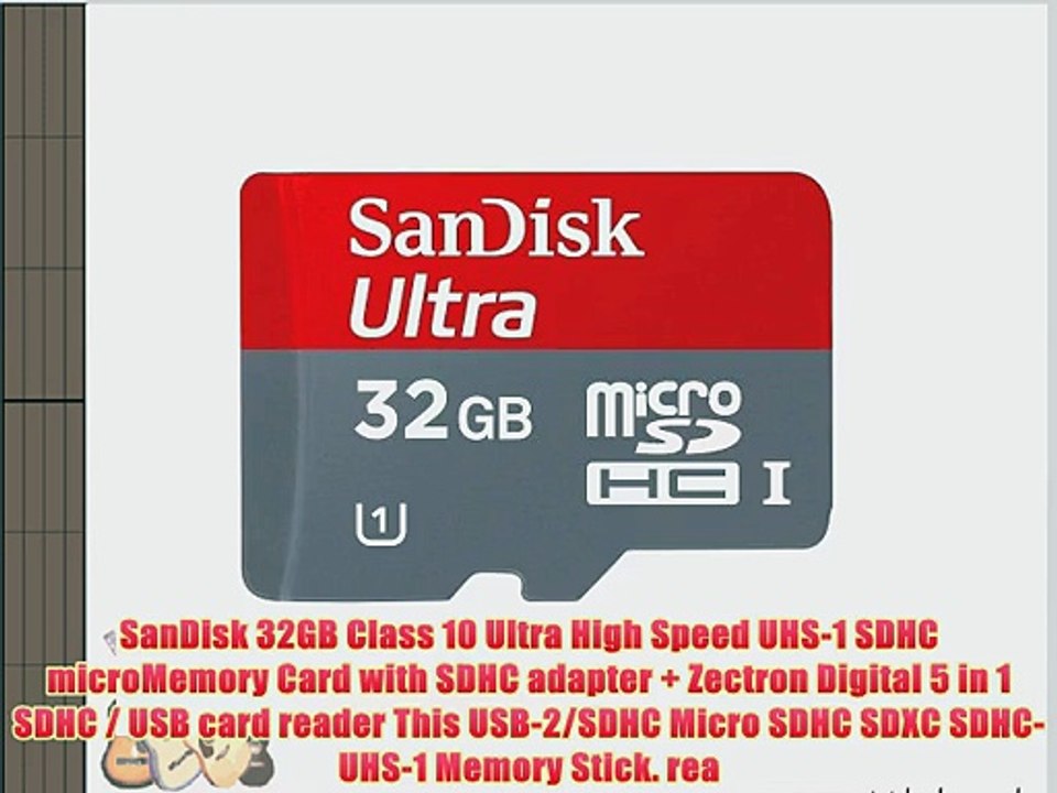 SanDisk Ultra 32GB UHS1 Micro SDHC Card for Amazon Kindle Fire HD 8.9