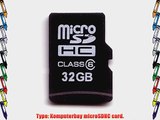 Komputerbay 32GB MicroSD SDHC Microsdhc Class 6 with Micro SD Adapter and Pro Duo Adapter