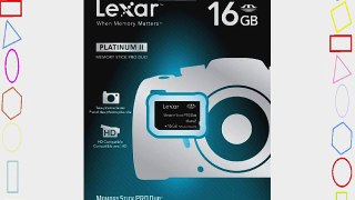 Lexar Platinum II 16GB Memory Stick Pro Duo Flash Memory Card LMSPD16GBSBNA