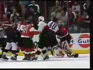 Senators vs Flyers- Biggest NHL Brawl EVER!!