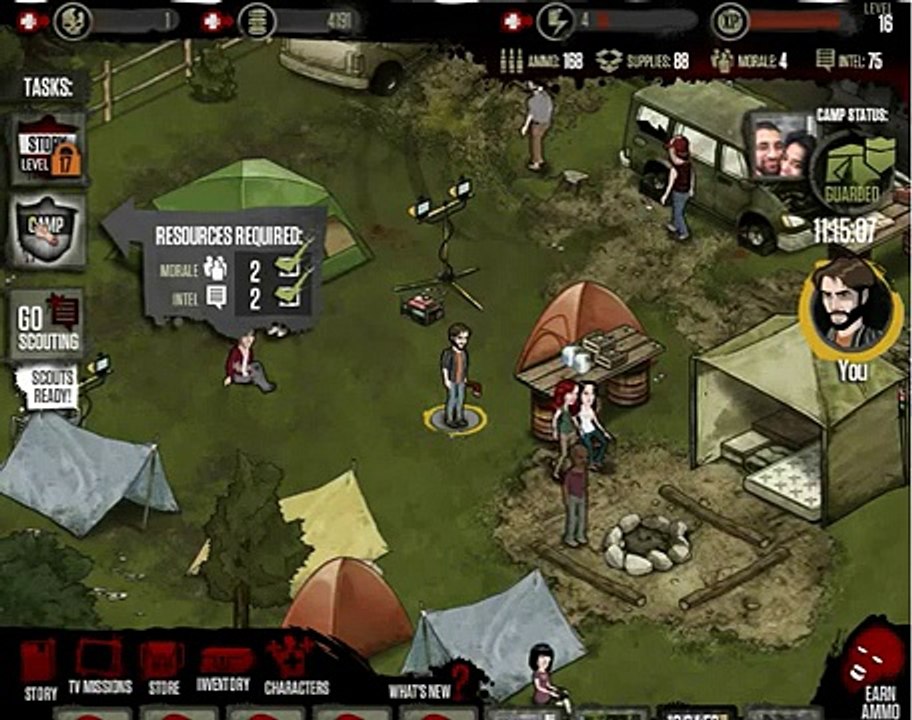 The Walking Dead Facebook Social Game AMC - Tips & Tricks #2 (It's Go Time!)