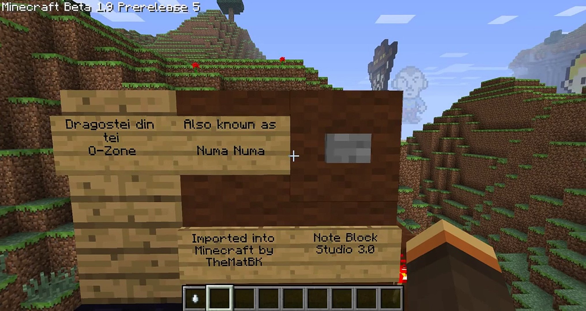 Numa Numa In Minecraft Note Blocks Dragostea Din Tei Video Dailymotion