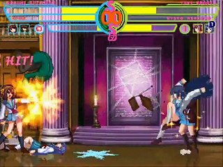 MUGEN: Haruhi Suzumiya & Kyon vs. Nagato Yuki & Asakura Ryoko