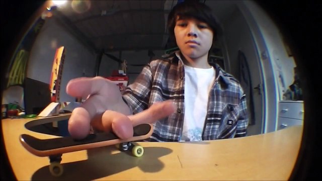 Tech Deck Montage - Impossible, Kickflip, Shove-it, Ollie.