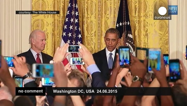 Obama shuts down a heckler during LGBT Pride speech