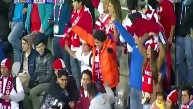 Goal of Paolo Guerrero Hattrick 0-3 Bolivia vs Peru 25/06/2015 Copa America