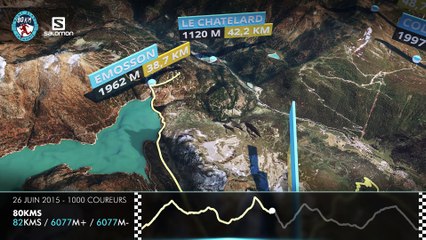 Parcours 3D - 80Kms du Mont-Blanc