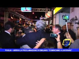 PUGLIA | Arriva la proclamazione di Emiliano