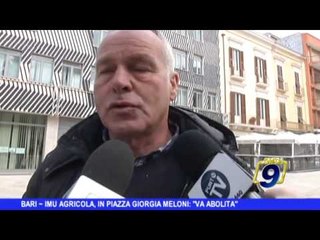 BARI | Imu agricola, in piazza Giorgia Meloni: "Va abolita"
