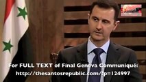 Syrian President Bashar al-Assad on Annan Plan: It's good, but USA, Saudi, Qatar want it to fail